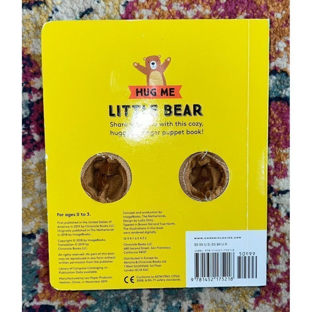 Hug Me Little Bear: Finger Puppet Book - Picture 2 of 2